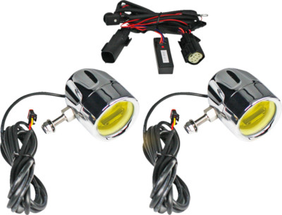 CUSTOM DYNAMICS PB-FOG-BCM-YC NEBELSCHEINWERFER CHROM GELBE LINSE ProBEAM ...