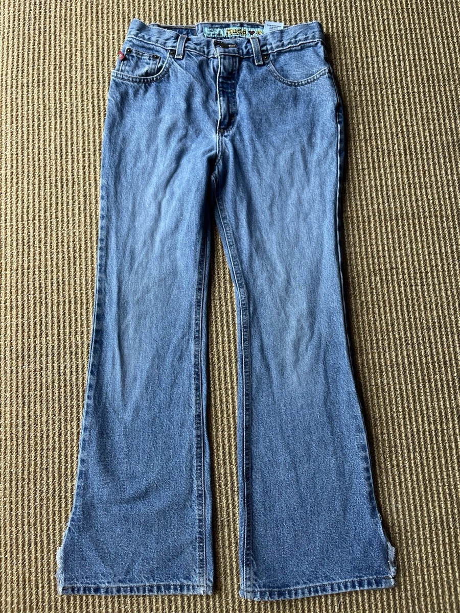 Vintage 90s/Y2K Mudd Low-Rise Flare Jeans Size 14 GIRLS 28” Waist