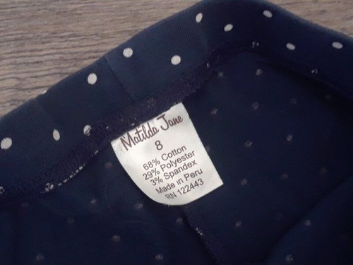 HTF Matilda Jane girls 8 vintage social studies scrappy leggings homeroom - Picture 3 of 3