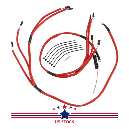 1200°F Insulated Red Glow Plug Harness Kit For Chevrolet GMC 6.5L Turbo Diesel - Bild 1 von 12