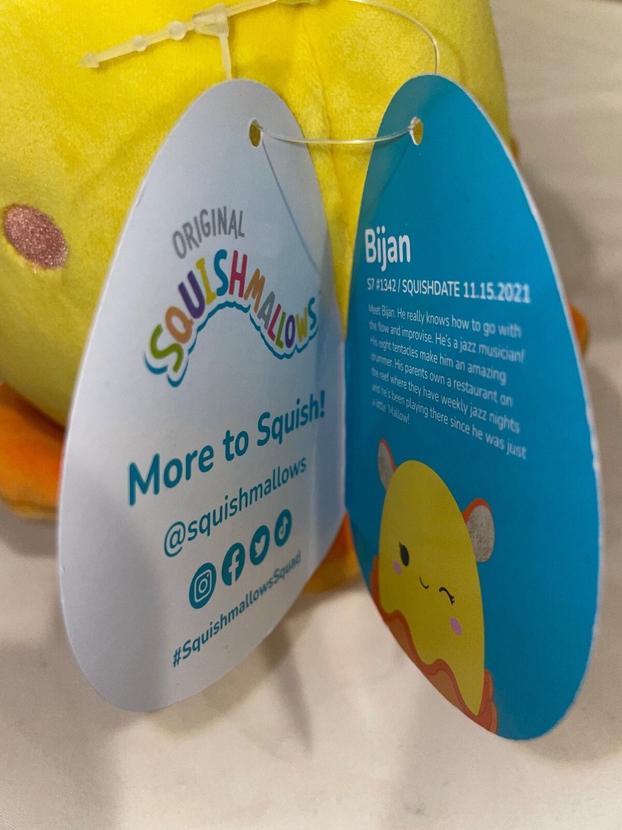 Squishmallows Plüschtier Bijan – 19,1 Cm Dumbo Octopus, Ultrasoftes Kuscheltier Von Kelly Toy