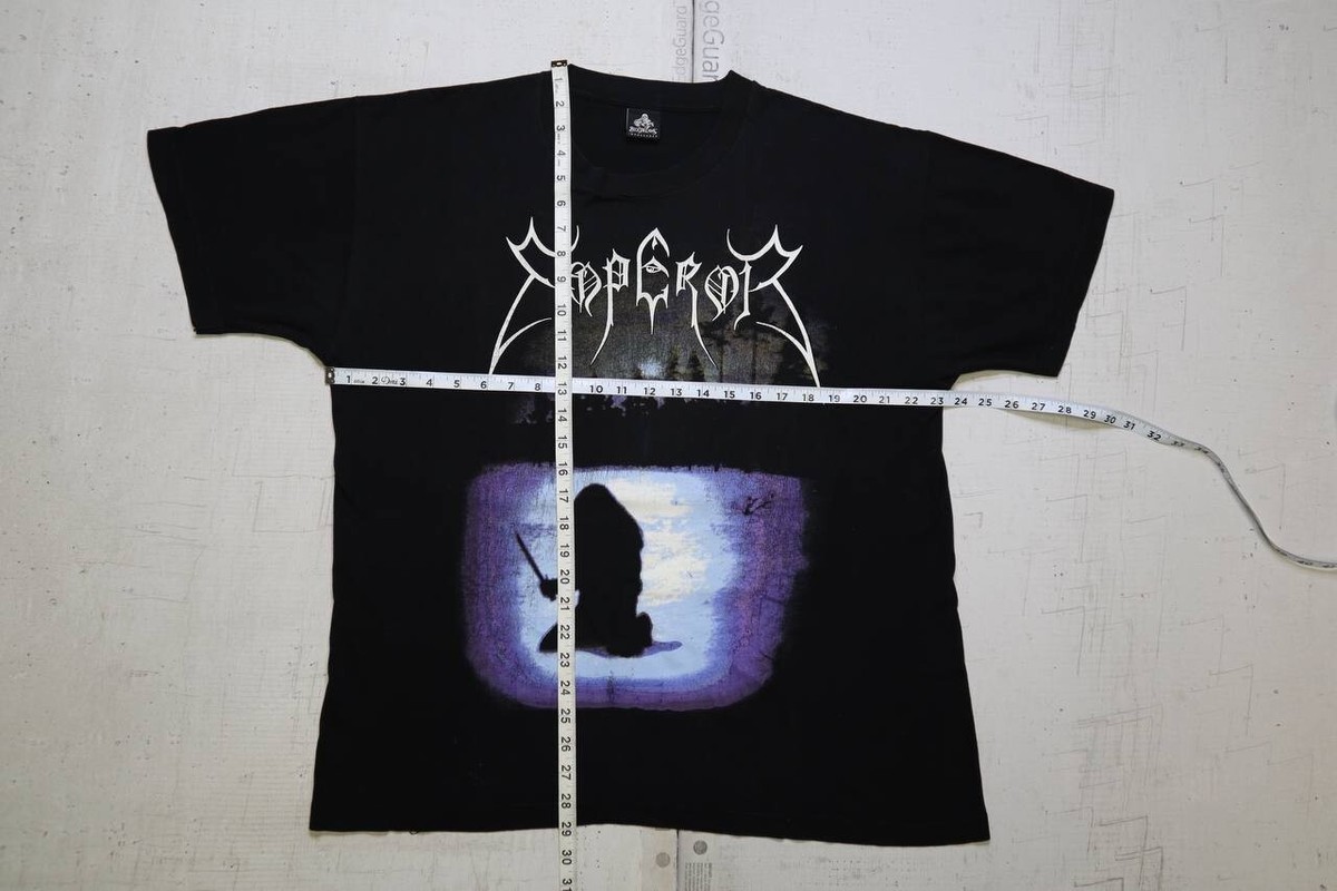 ع*ر様 激レア 90s EMPEROR L/S T-shirt L t Vintage 90s Emperor Reverence Black Metal Concert Band Shirt