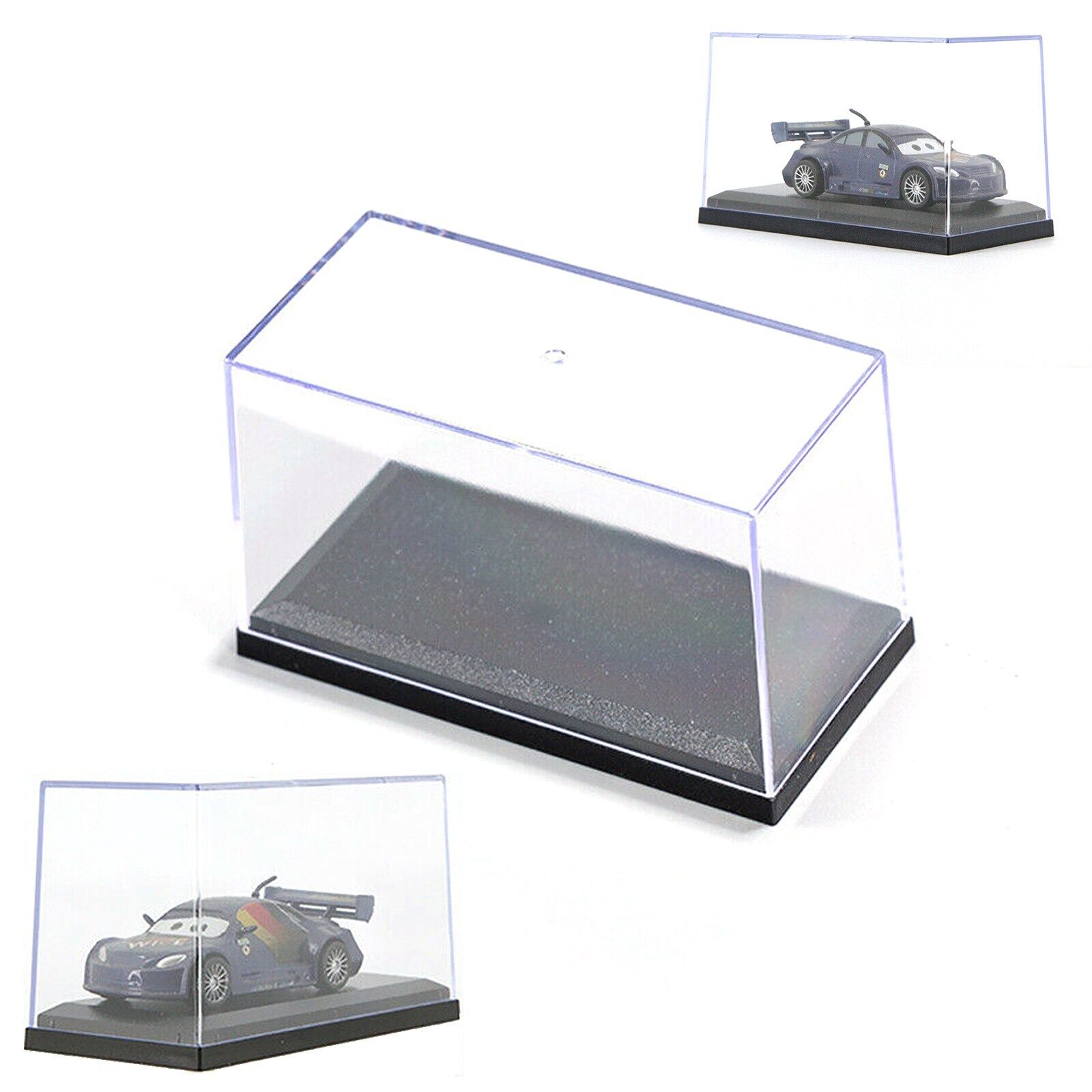 Acrylic Display Case 1:64 Base For Diecast Model Car Black/White Hot Wheels lQDj