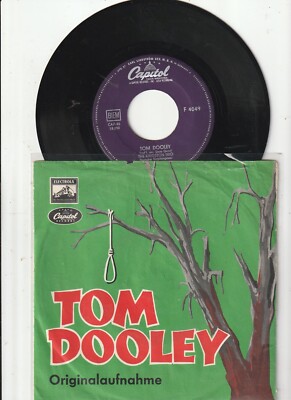 The Kingston Trio - Tom Dooley / Ruby Red 7'' Single