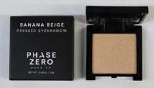 Phase Zero Pressed Eyeshadow Banana Beige .09 oz / 2.5 g Compact New In Box