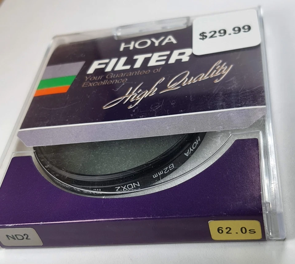 62mm Genuine Hoya ND2 ND 2 Lens filter 62 mm Neutral Density ND2X ND 2X E62 E-62 - Image 3 of 4