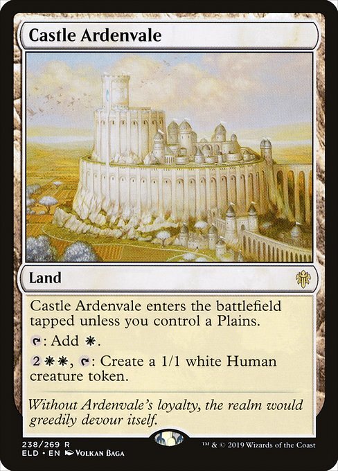 Castle Ardenvale MTG Throne of Eldraine Rare NM x1 - Magic Card