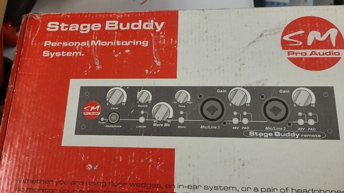 NEW SM Pro Audio Stage Buddy Remote Personal Monitoring System Adapter included - Picture 3 of 6