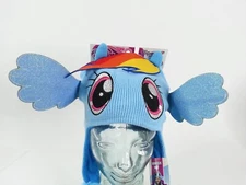 NWT MLP NEW My Little Pony Kid's Size Action Hat Beanie Rainbow Dash 