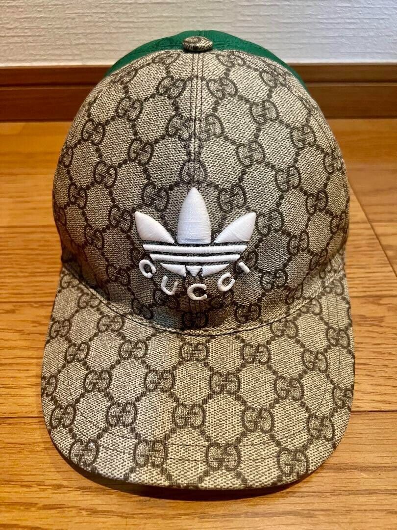 Gucci x Adidas Collaboration Double Visor Cap M Size with Gucci x Adidas Collaboration Double Visor Cap M Size with