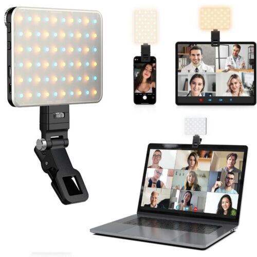 Portable Selfie Light for Phone 60 LED Clip On Fill Light  Laptop - Picture 1 of 14
