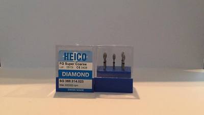 DIAMOND BURS HEICO FG SUPER COARSE SG:368.023 5pcs (SWISS MADE)