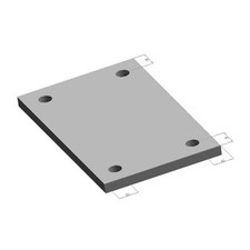 Fußplatte Grundplatte Stahlplatte für den Metallbau 10 mm stark feuerverzinkt