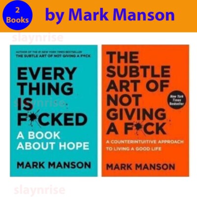 The Subtle Art of Not Giving a F*ck and Everything Is F*cked Book Set by Mark..