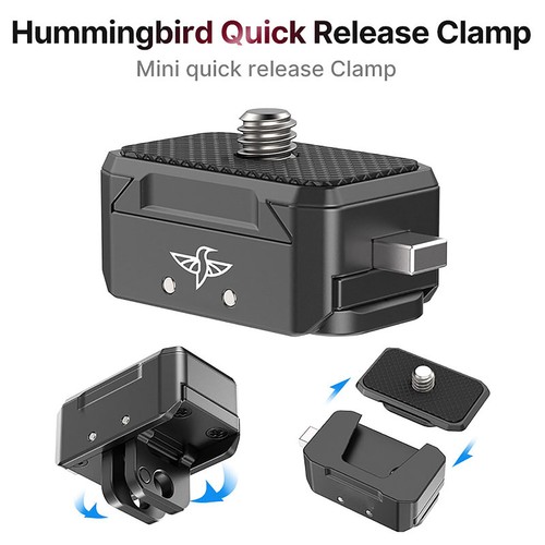 Hummingbird Camera Quick Release Mount Tripod Plate Adapter Clamp For DSLR - Picture 1 of 12