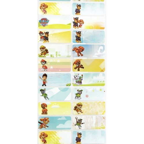 Personalised Name Label name stickers preschool back to school cartoon kids - Picture 41 of 55