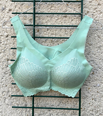 Damen BH Bustier mit leichtem Push up Effekt Gr. 80 C (40/42) Mintgrün nagelneu
