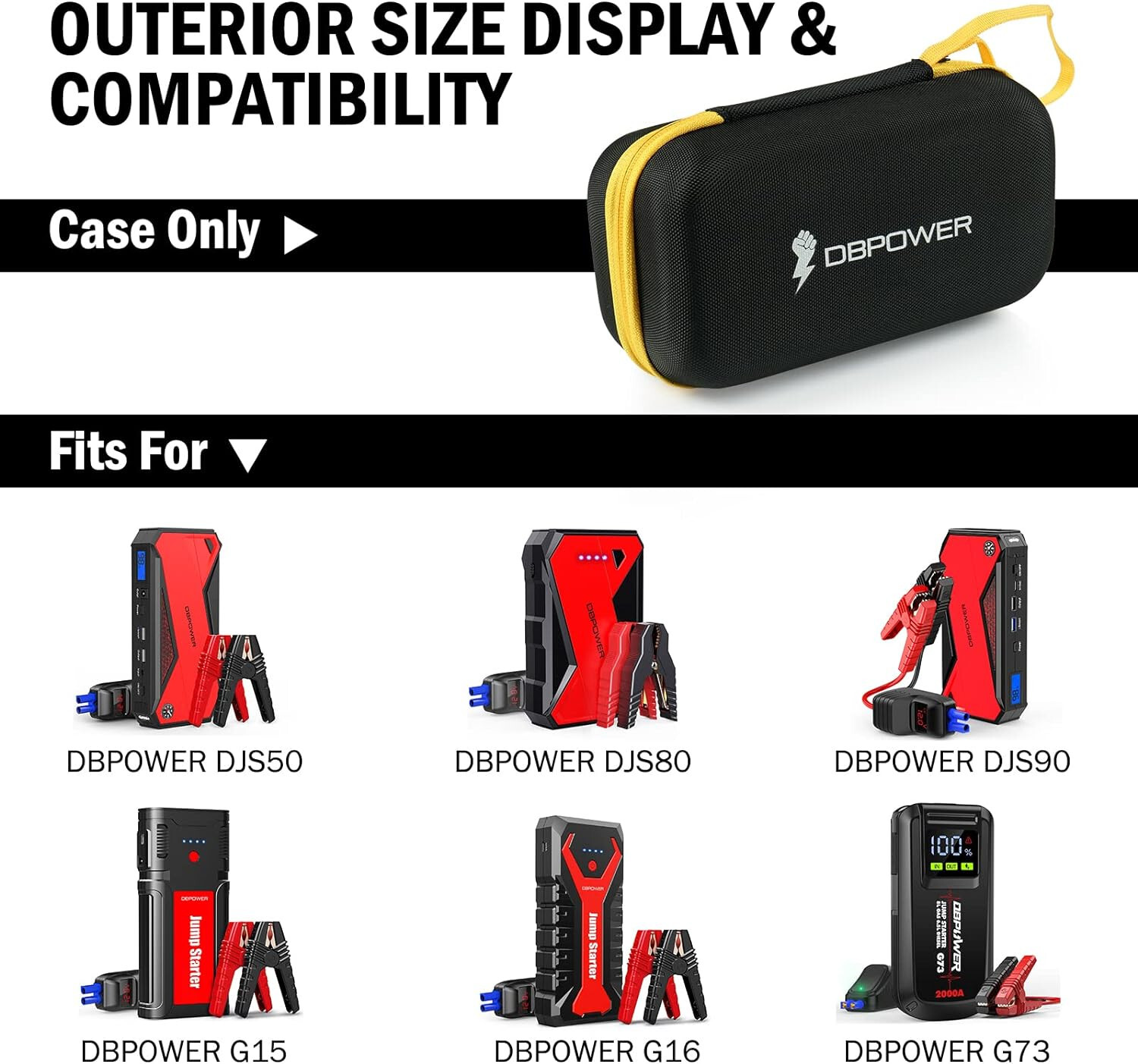 DBPOWER EVA Protection Case for G73 DJS50 DJS80 DJS90 G15 G16 12V Jump