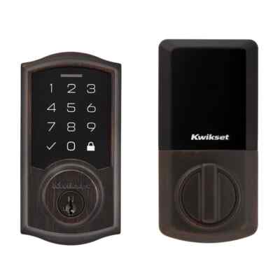 Kwikset SmartCode 270 Traditional Venetian Bronze Touchpad Single Cylinder