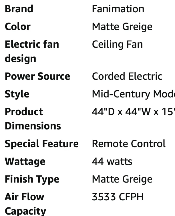 Fanimation Fans FP7644DZ Kwad 44 Indoor Ceiling Fan Dark Bronze Free Shipping - Image 2 of 3