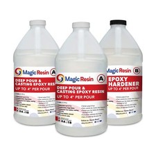 Deep Pour Epoxy Resin for River Table  3 Gallon 11.4 L  4'' Deep Pour  C...