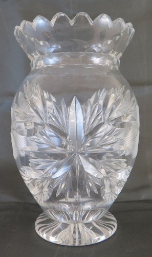 Pot De Cristal Collection Vintage Décoré Motifs Florale Début 900 R119 - Photo 3 sur 11
