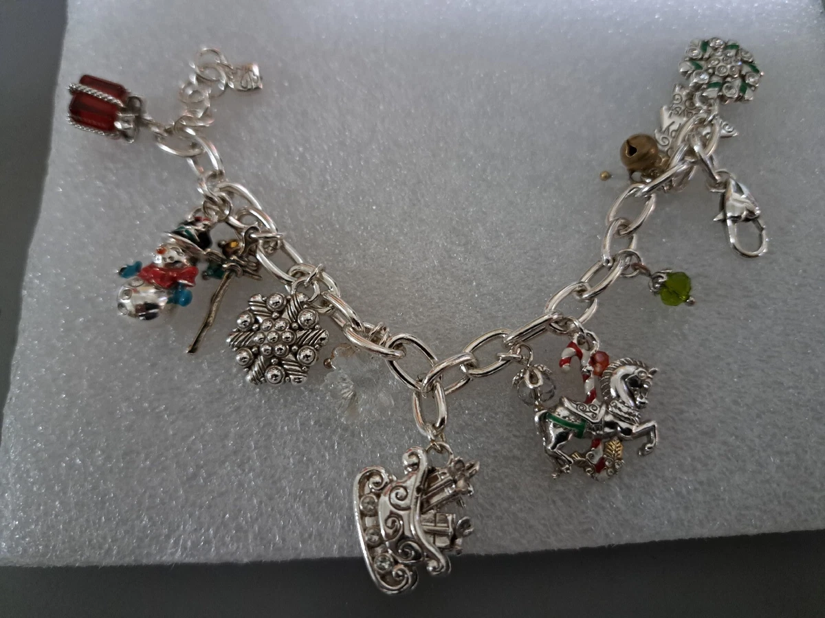 9 inch sterling silver charm bracelet sale