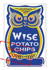 WISE POTATO CHIPS OWL Classic Retro Advertisi...