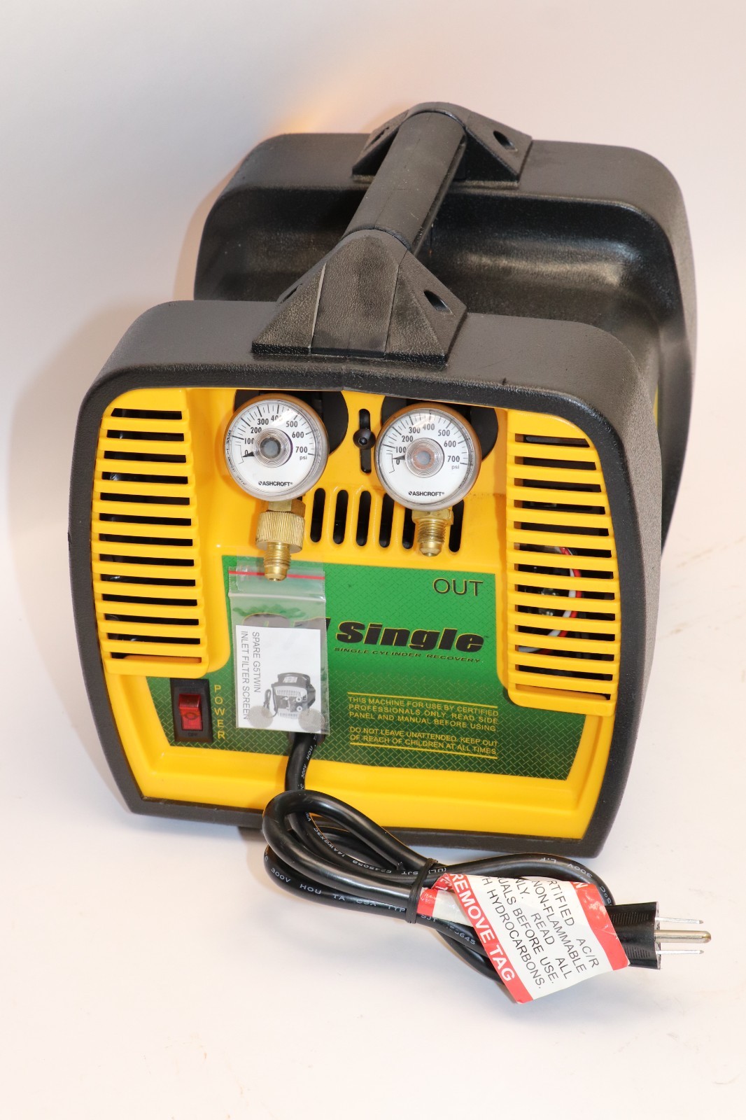Appion G1SINGLE 115 Vac Refrigerant Recovery Machine
