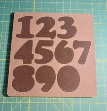 Accuquilt GO! Fabric Cutting Die: Carefree Numbers: #55099