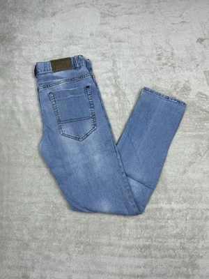 Tommy Hilfiger Jean Femme Skinny Slim Bleu Clair Stretch Denim Taille 16 W32 - Photo 1/4