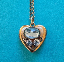 Vintage JMF Co. Signed 1/20 GF SIL-ACE Heart Locket w Chain