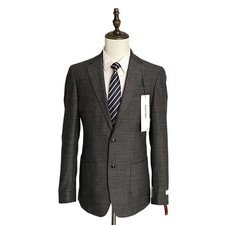 Calvin Klein Sport Coat Men's 36 Regular Slim-Fit Wool Charcoal Herringbone NEW