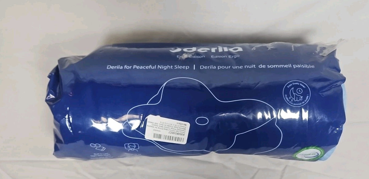 Derila Ergo Neck Pillow Contour Standard Size Memory Foam Free