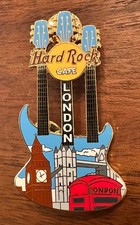 Hard Rock Cafe London Three Neck Cityscape Guitar Pin