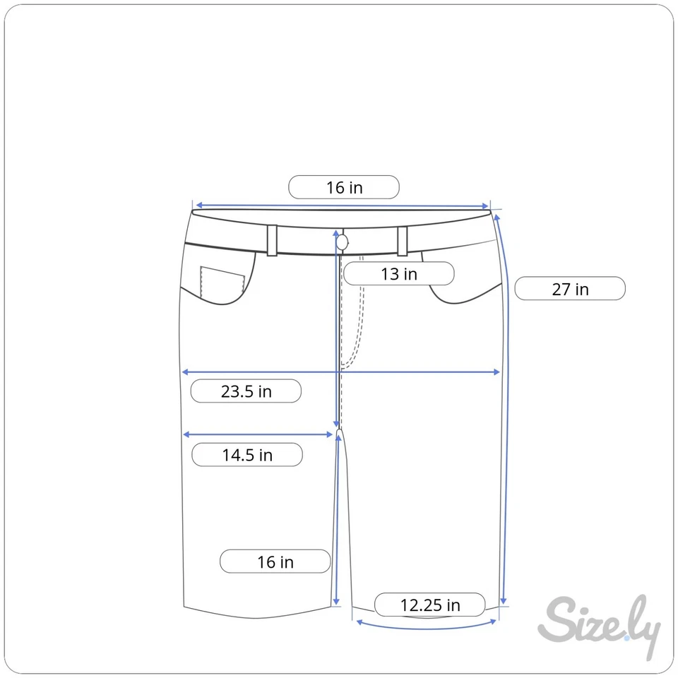 Pantalones Cortos de Jean Southpole Azul Para Hombre 32x32 Denim Sueltos Rojo Costuras Patinaje Hip Hop Foto 3 de 4