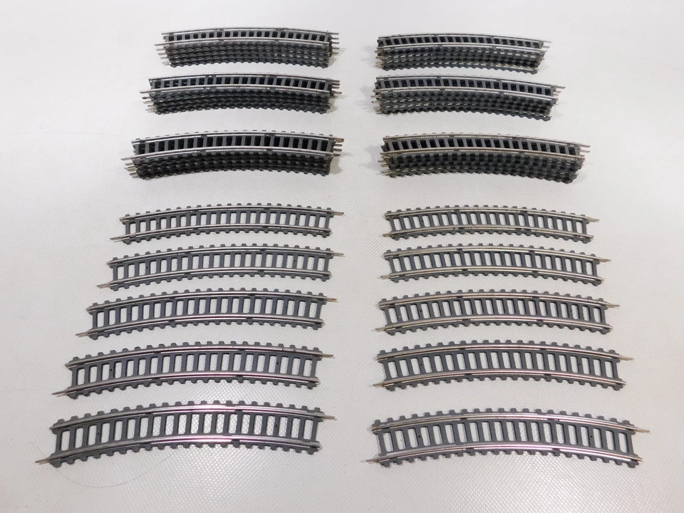 50x Piko? VEB H0 Dc Track 16er Circle curved Cardboard Threshold Hollow BAR # - Image 2 of 4