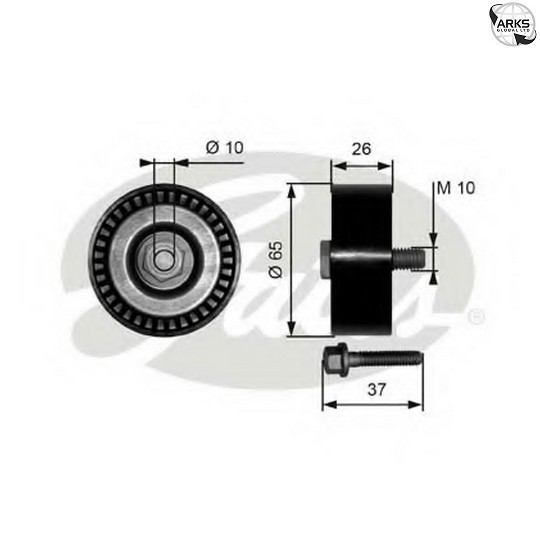 GATES DRIVEALIGN IDLER - T36300