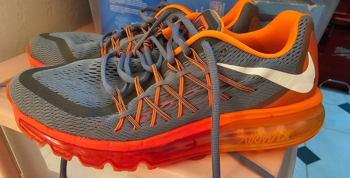 men's nike air max 2015 se running shoes Nike Air Max 2015 Graphite Orange for Sale Authenticity