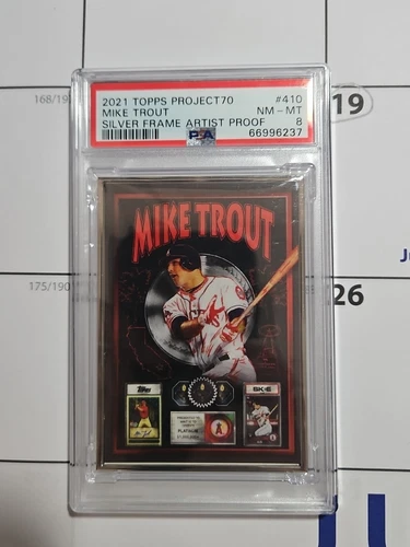 2021 Topps Project 70 Mike Trout Silver Frame Artist Proof /51 DJ Skee/Death Row