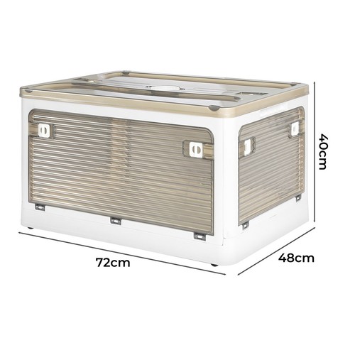 Storage Box Plastic Stackable Container Clothes Wardrobe Organiser 5 Side Open - Picture 2 of 12