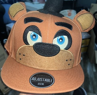 Five Nights At Freddy's Freddy Fazbear, Brown, Snapback Hat Big Face