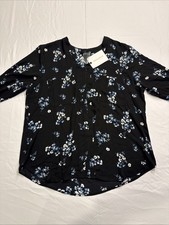 41 Hawthorn Astrid Two Pocket Blouse Black XL ~ Black ~ NWT
