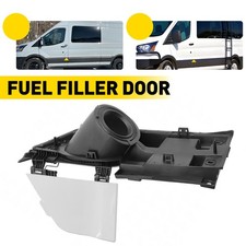 For 15-23 Transit Ford Van 150 250 Fuel Door Filler Housing + Gas Cover White EK