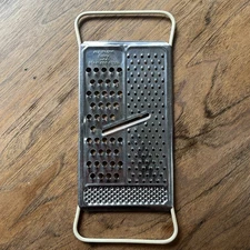 VINTAGE FOLEY ALL IN ONE STAINLESS STEEL FLAT GRATER ZESTER SHREDDER U.S.A.