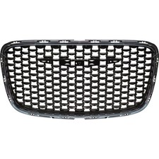 Grille Assembly 15-22 Chrysler 300 Glossy Black Insert W Chrome Black Shell