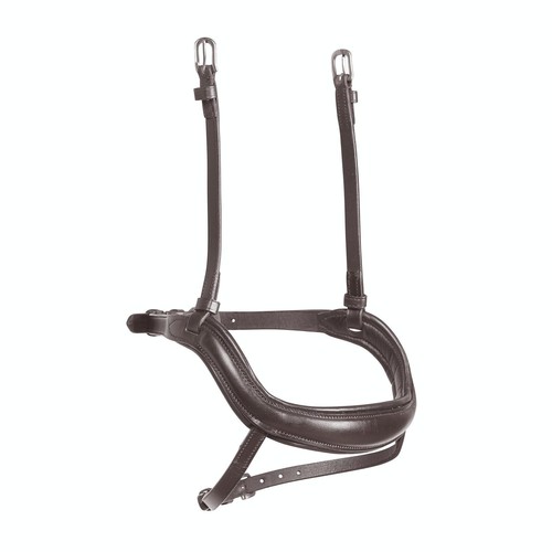 Muserolle Avec Noseband Pour Chevaux – Modèle Poney, Cuir Durable, Boucles Et Finitions Acier Inoxydable (marron)