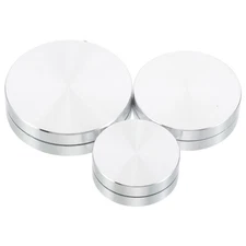  3 Pcs Dessert Display Stands Bearing Swivel Base Plate Turntable