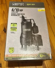 Pentair/Master Plumber 4/10 hp Ejector Sewage Pump Heavy Duty 5250 GPH 540056