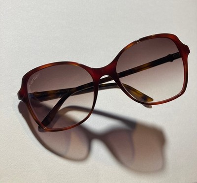 Original Cartier Sonnenbrille Double C-Decor   Schildpatt/Gold   Vorführmodell